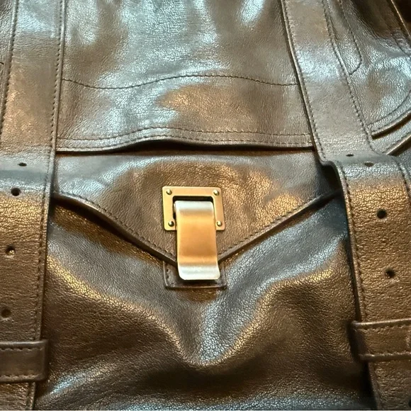 Proenza Schouler PS1 Large cross body tote bag in Black with Gunmetal hardware - Picture 5 of 8